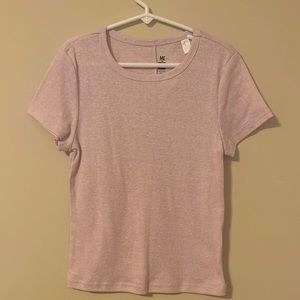 Girl’s fitted tee with cute stitching.